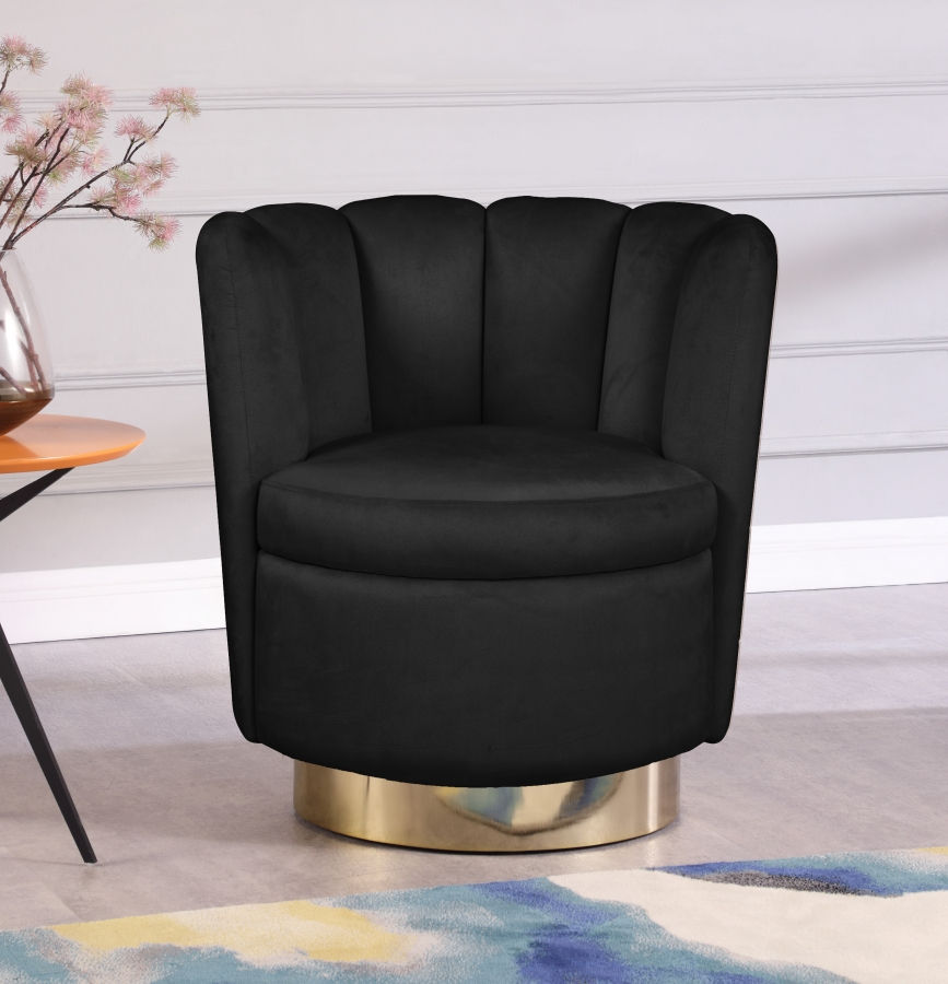 Thumbnail: Lily Velvet Swivel Accent Chair