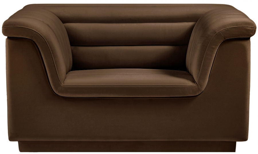 Thumbnail: Cascade Velvet Fabric Chair