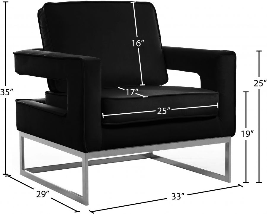 Thumbnail: Noah Velvet Accent Chair
