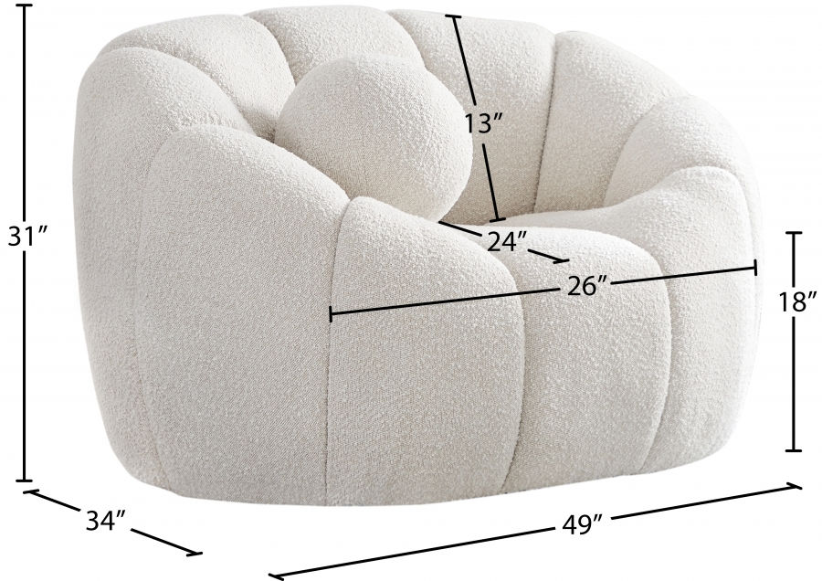 Thumbnail: Elijah Boucle Fabric Chair