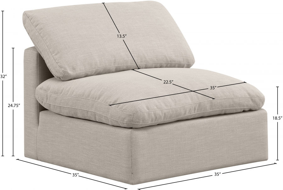 Thumbnail: Indulge Linen Textured Fabric Living Room Chair
