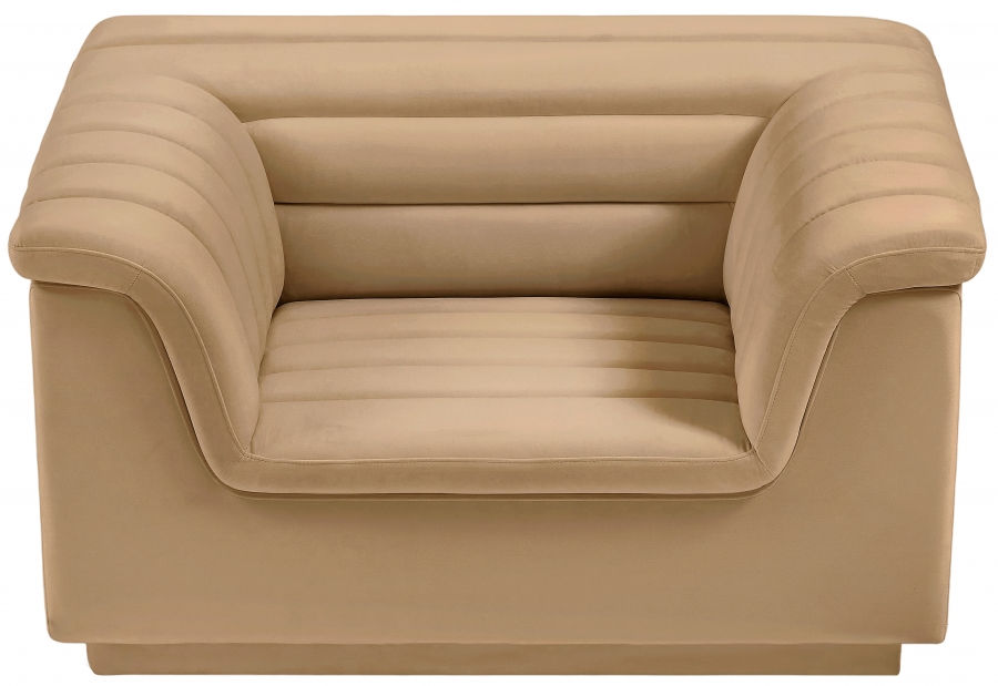 Thumbnail: Cascade Velvet Fabric Chair