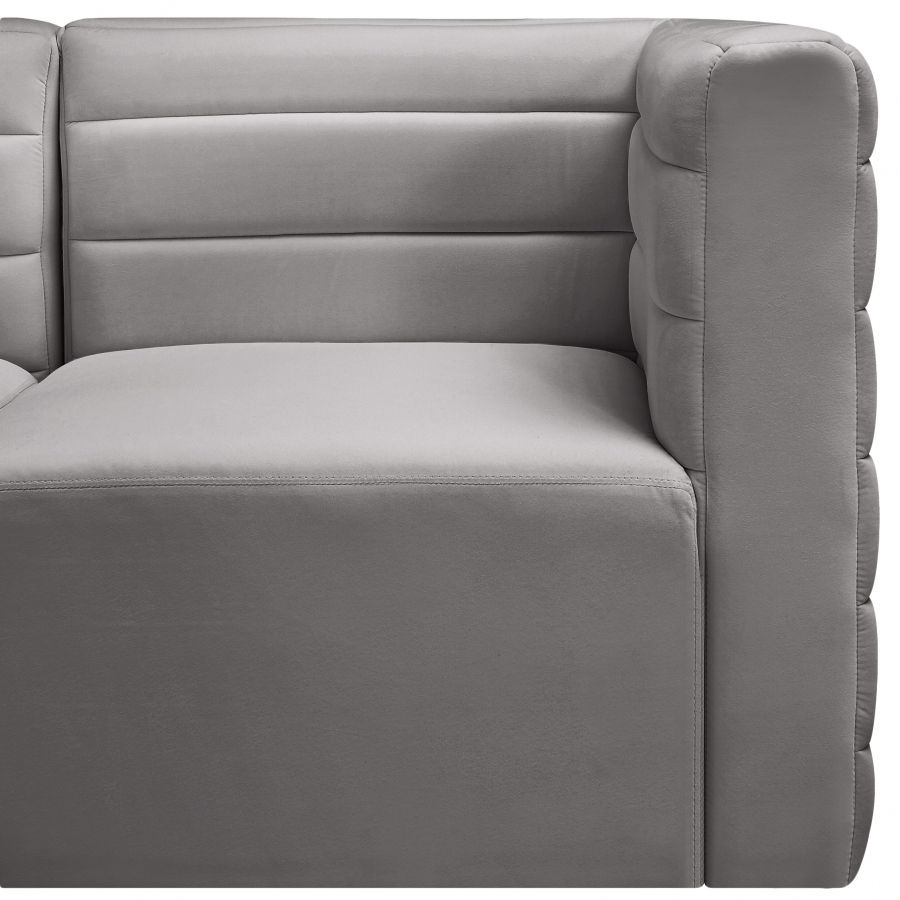 Thumbnail: Quincy Velvet Modular Comfort Corner Chair
