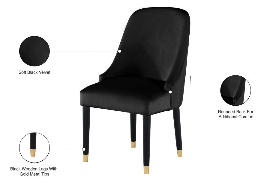Thumbnail: Omni Velvet Dining Chair