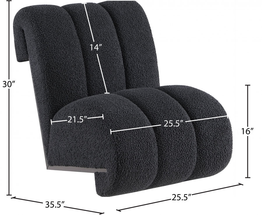 Thumbnail: Swoon Faux Sheepskin Accent Chair