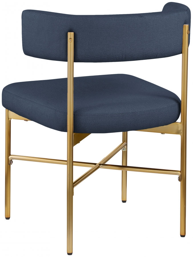 Thumbnail: Rivage Linen Textured Fabric Dining Chair