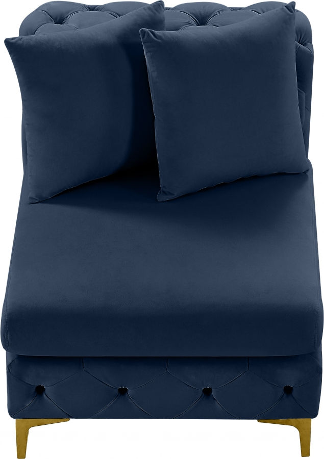 Thumbnail: Tremblay Velvet Modular Armless Chair
