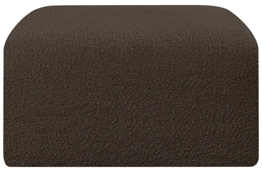 Thumbnail: Arc Boucle Fabric Ottoman