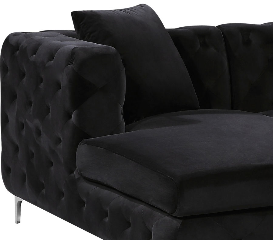 Thumbnail: Gail Velvet 3pc. Sectional