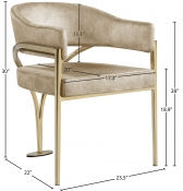 Thumbnail: Madelyn Velvet Dining Chair