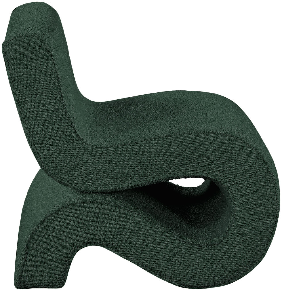 Thumbnail: Desiree Boucle Fabric Accent Chair