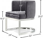 Thumbnail: Gianna Velvet Dining Chair