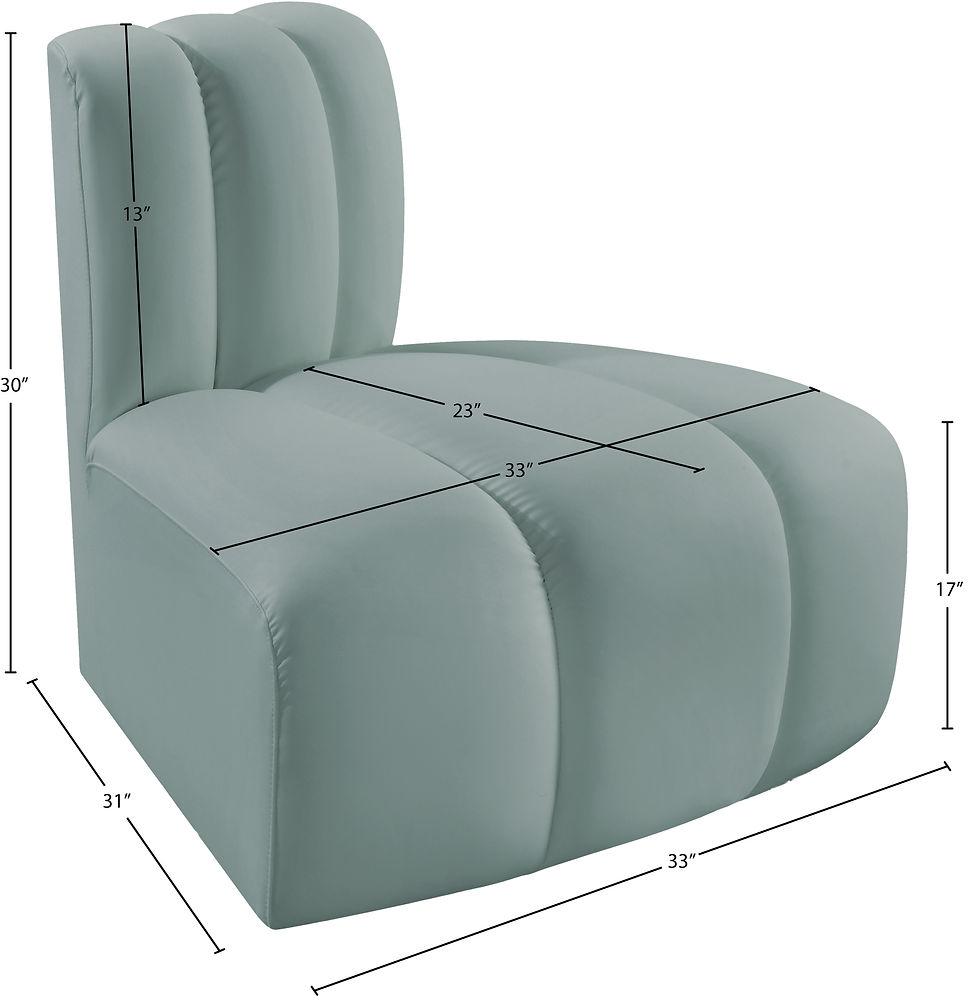 Thumbnail: Arc Vegan Leather Modular Chair