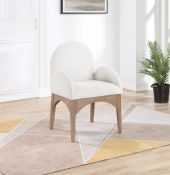Thumbnail: Waldorf Boucle Fabric Dining Arm Chair