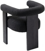 Thumbnail: Barrel Boucle Fabric Dining Chair