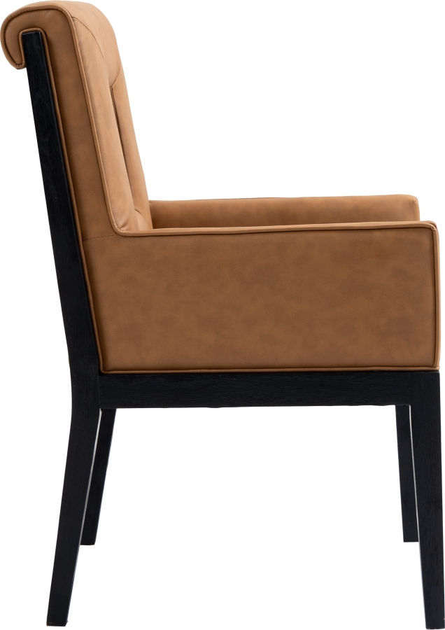 Thumbnail: Gwendolyn Vegan Leather Dining Arm Chair