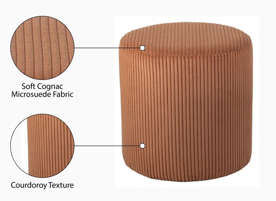 Thumbnail: Roy Microsuede Fabric Ottoman / Stool
