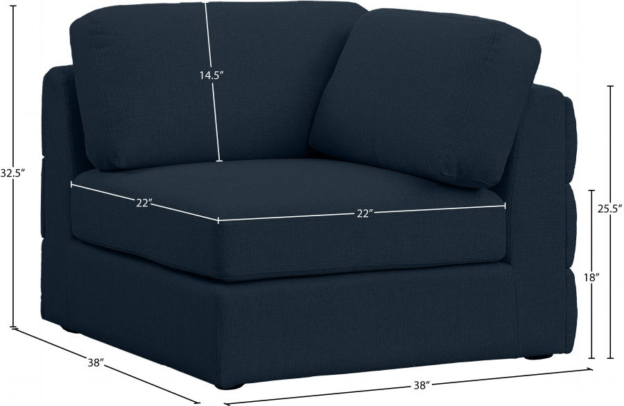 Thumbnail: Beckham Linen Textured Modular Corner Chair