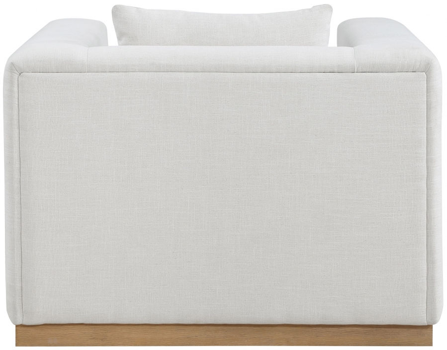 Thumbnail: Alfie Linen Textured Fabic Living Room Chair