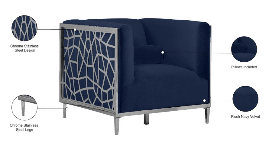 Thumbnail: Opal Velvet Chair