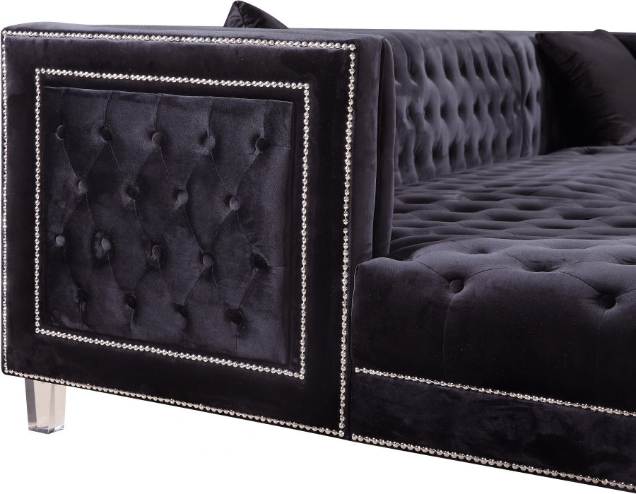 Thumbnail: Moda Velvet 3pc. Sectional