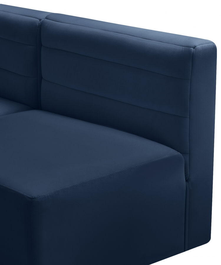 Thumbnail: Quincy Velvet Modular Comfort Armless Chair