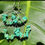 Thumbnail: Turquoise Sliced Hoop Earrings