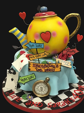 Alice in Wonderland Birthday Cake