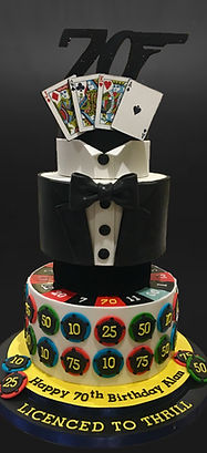 Casino Royale birthday cake