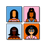 Thumbnail: 4" Ceramic Diva Coasters