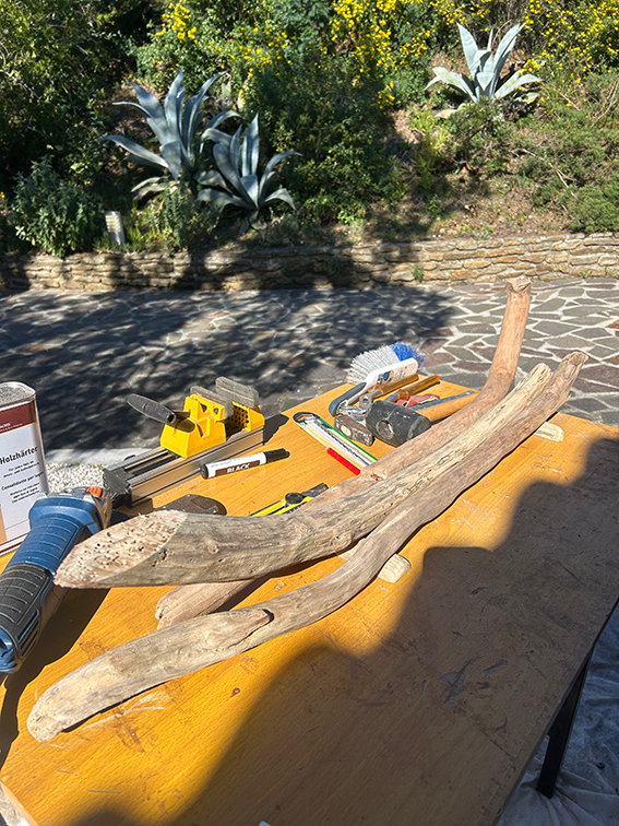 Miniature : Centre bois et corde