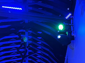 Lighting installed in a church