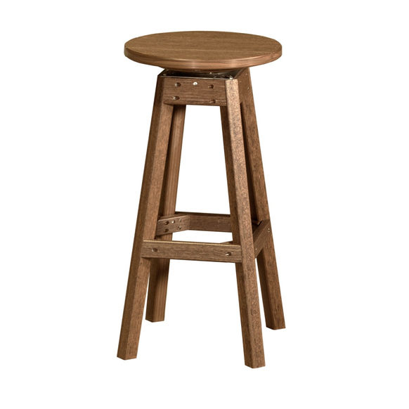 Luxcraft Outdoor Bar Stool in Antique Mahogany