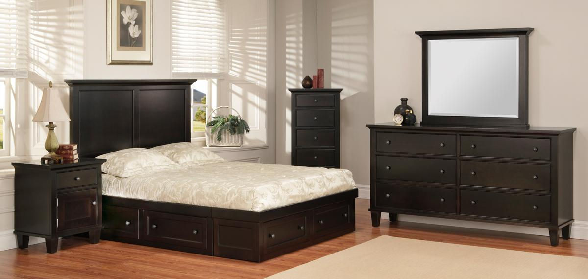 Georgetown Condo Bedroom Set by Legacy Furniture in espresso finish on solid maple
