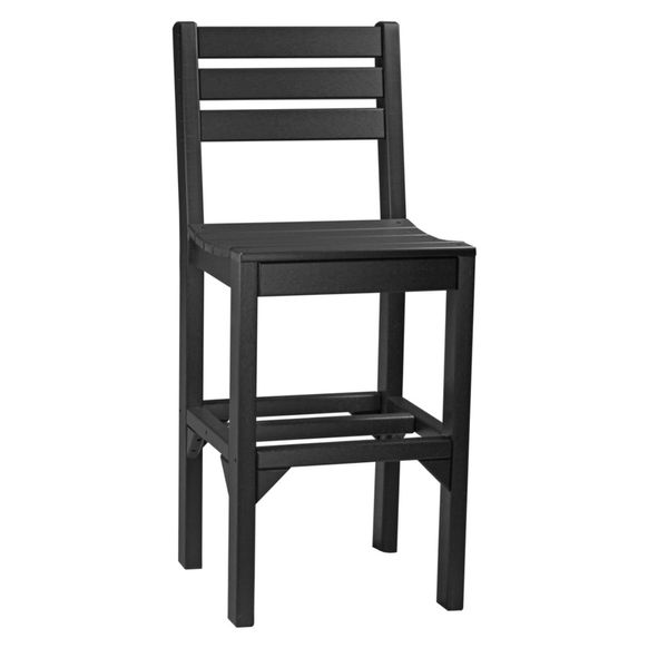 Luxcraft Island Bar Chair in Black