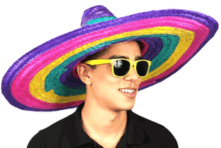 chapeu mexicano palha colorido Material bartender Curitiba.gif