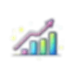 HR software growth and business performance analytics chart