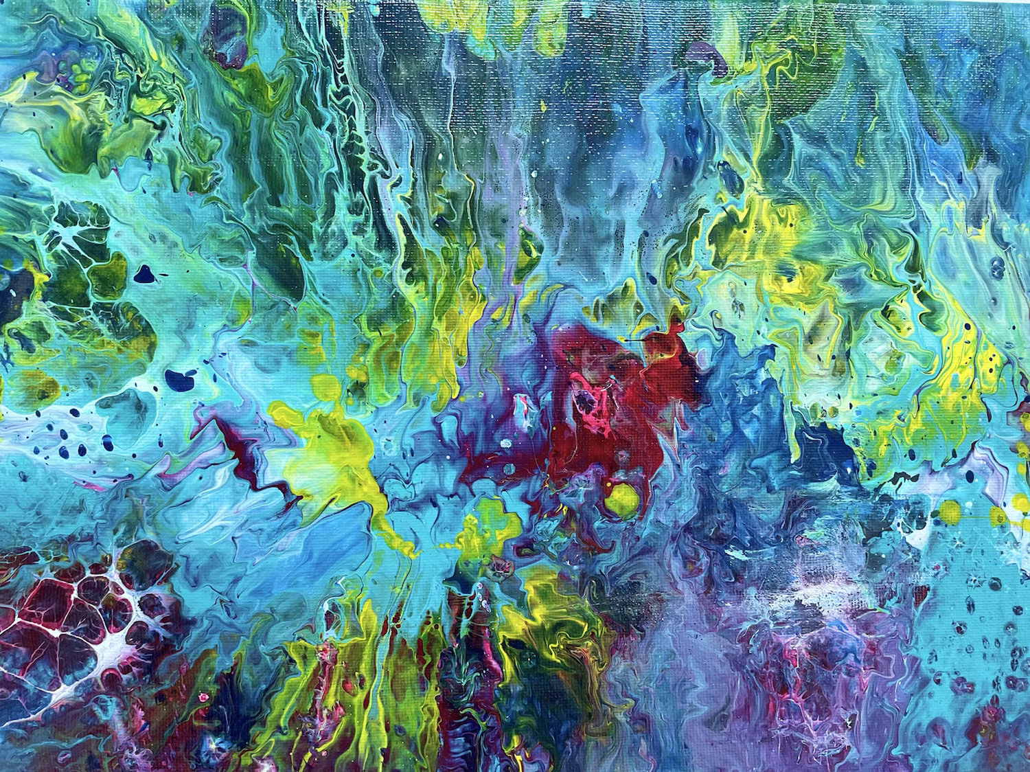 Dutch pour on canvas 