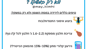 ההבדל בין ירידה במשקל לירידה בשומן- למה כדאי לך לוותר על ירידה במשקל?