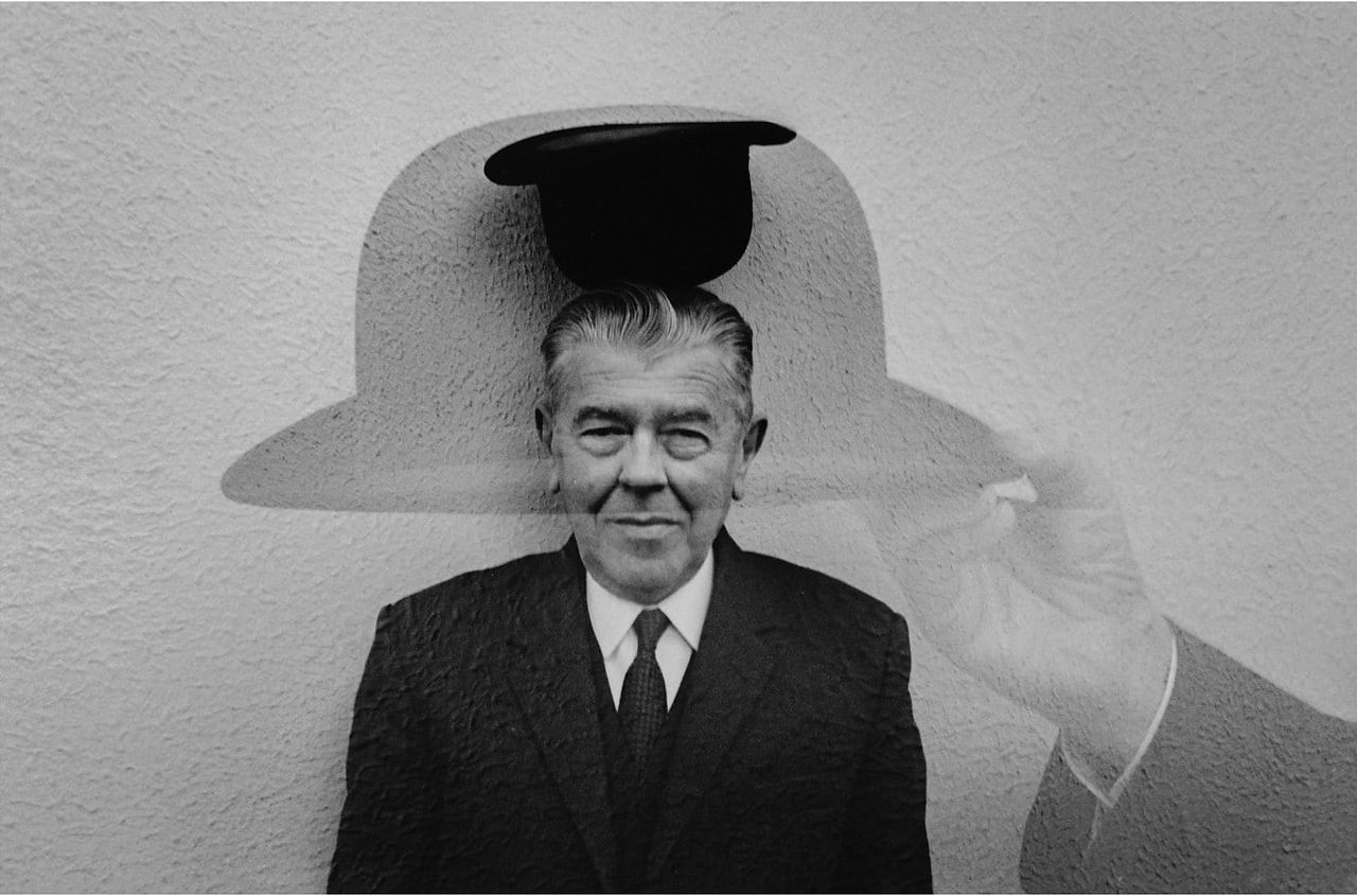 Fig 4. Magritte with Hat, 1965