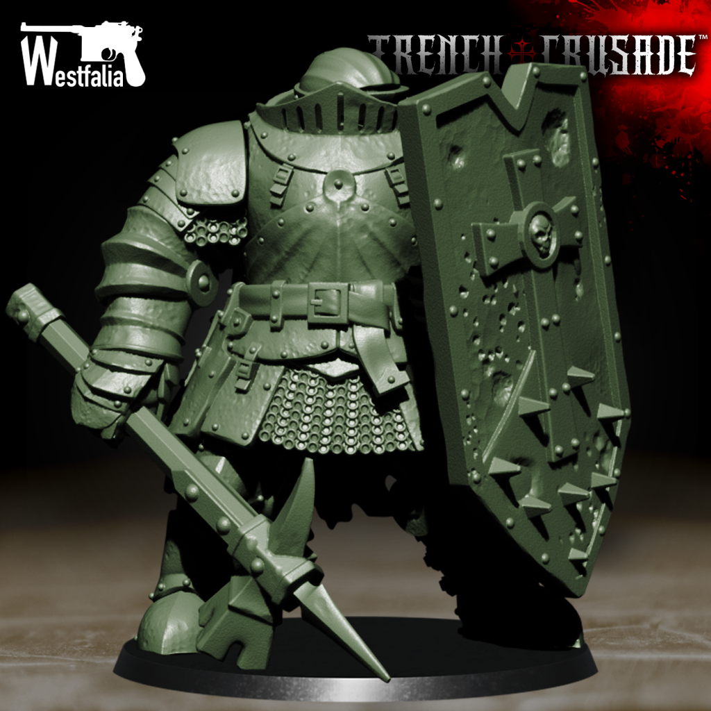 Red Brigade - MHI with Hammer and Shield