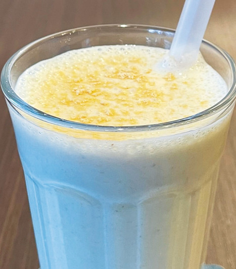 プロテイン入りバナナ豆乳スムージー