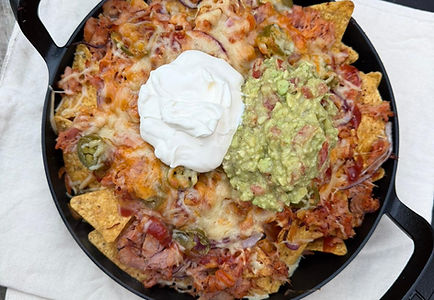 Borrelhapje: Nancho's met pulled chicken