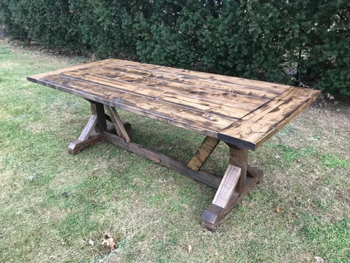 Rustic Farm Table Rental 8' | Nick's Rental
