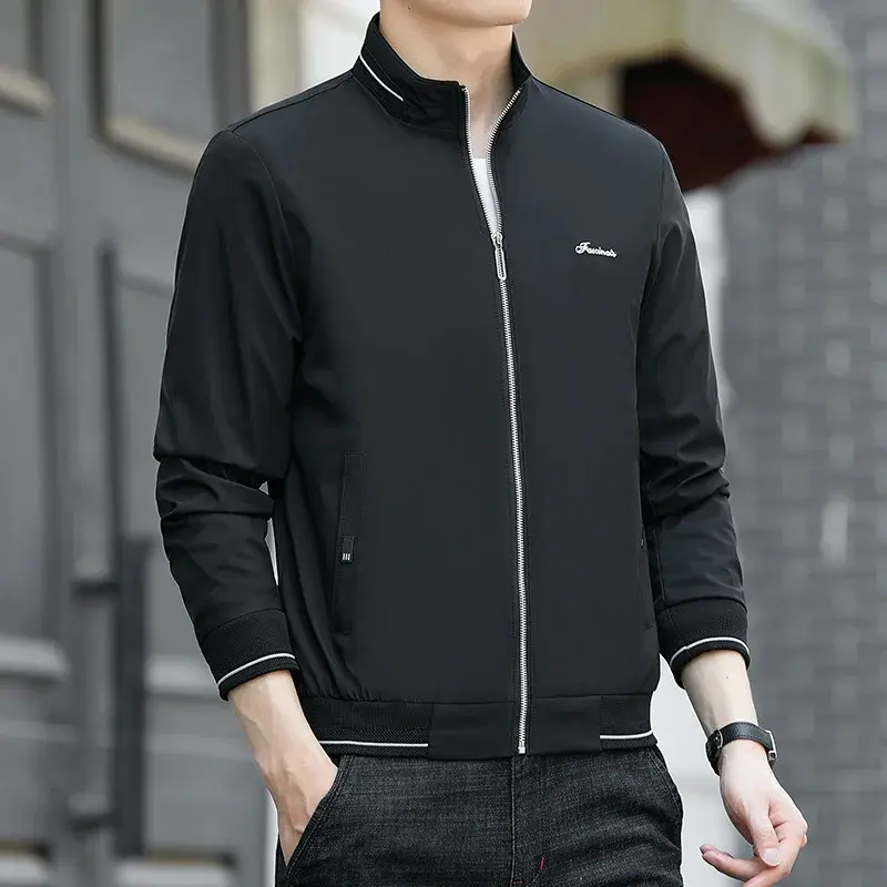 Miniatura: Jaqueta Masculina Primavera/Outono: Tecido Respirável Premium