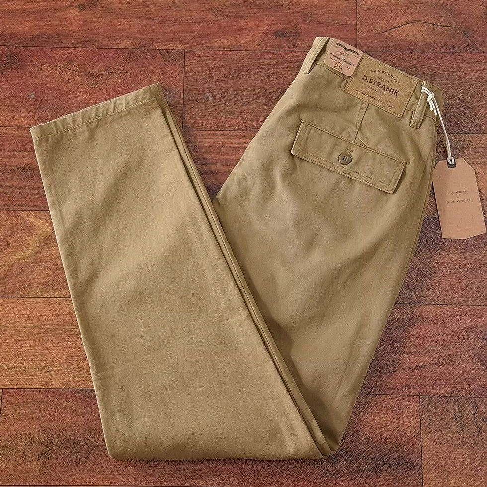 Miniatura: Calça Masculina Retrô em Algodão Puro: Conforto e Estilo Vintage