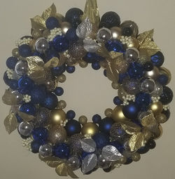 Blue/Silver/Gold Flowers