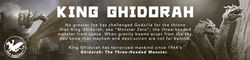 Official King Ghidorah Character Amazon Header