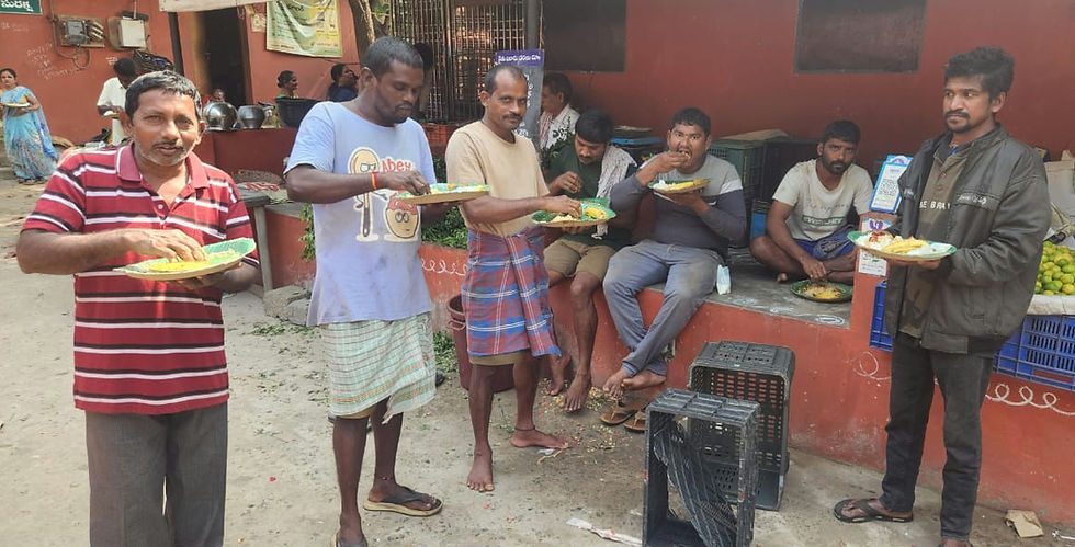 18.12.25 : Nitya Narayana Seva for 120 persons.