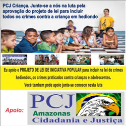 Cartaz de apoio do PCJ.